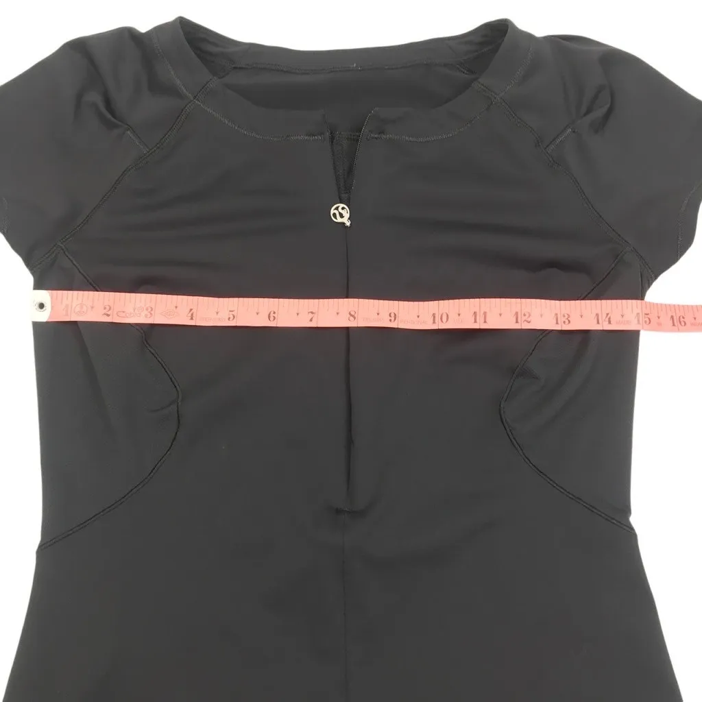 LULULEMON Presta Cycling Top Women 8 Black Bike Sporty Athletic Outdoor Camping - Image 12