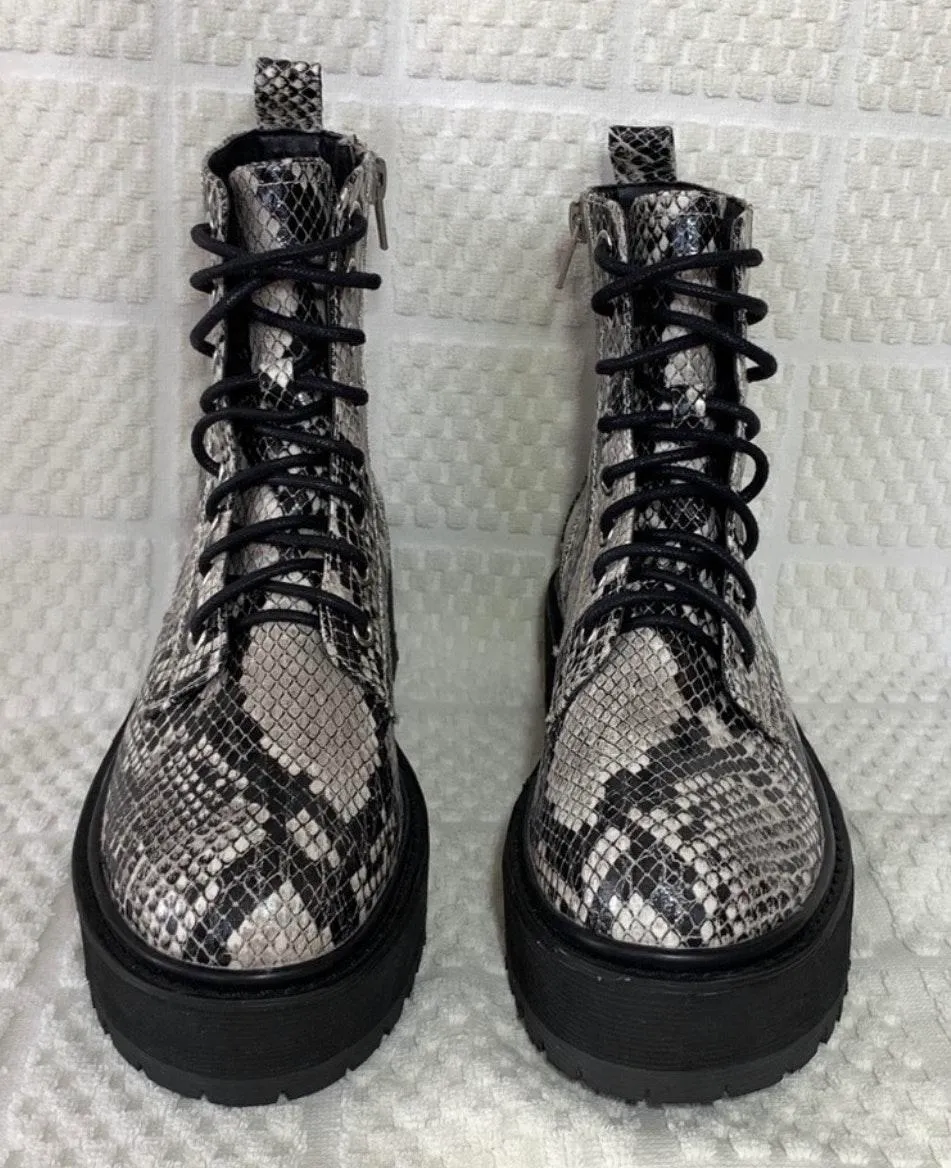 Oslo snake lace up boots - Image 5