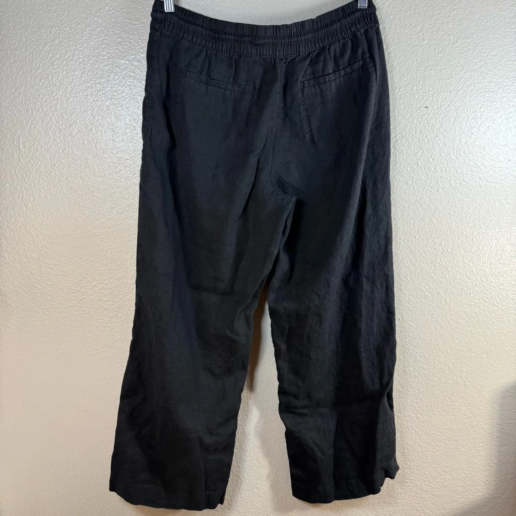 Athleta Retreat Linen HR wide leg pants SZ:MP - Image 7