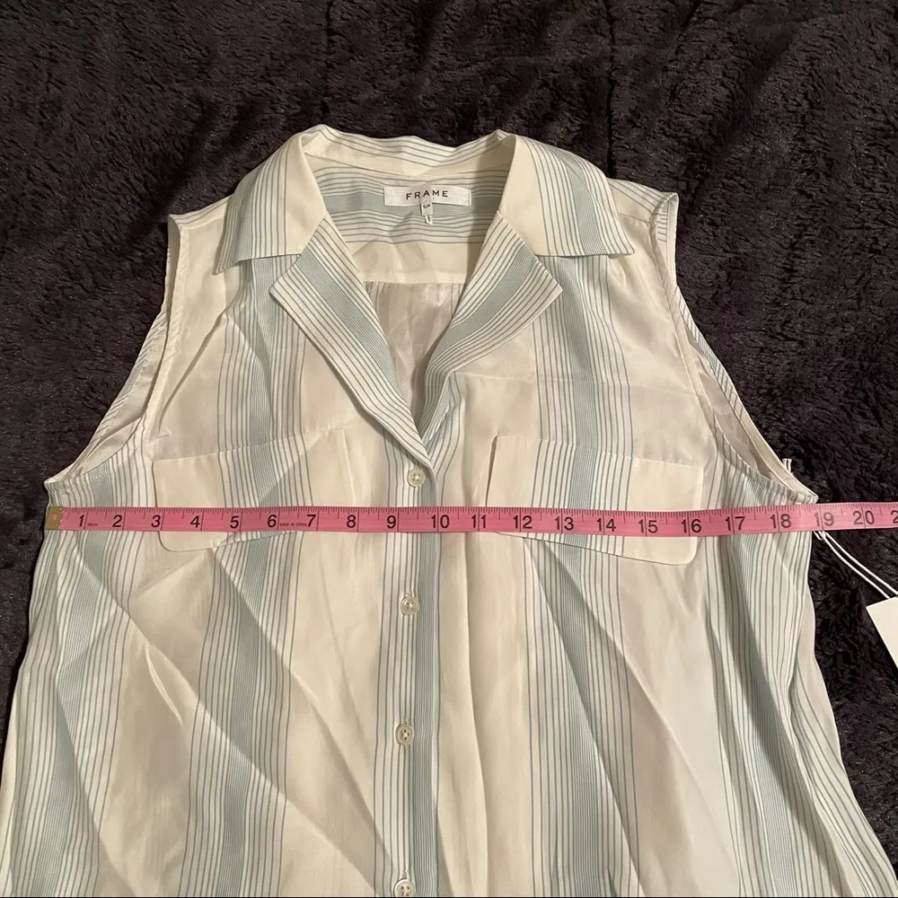 Frame Denim True Sleeveless Silk Top - Image 16