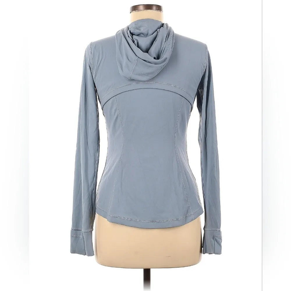 Lululemon  Hooded Define Jacket Nulu Chambray W4BCIS Size 8 RARE - Image 9