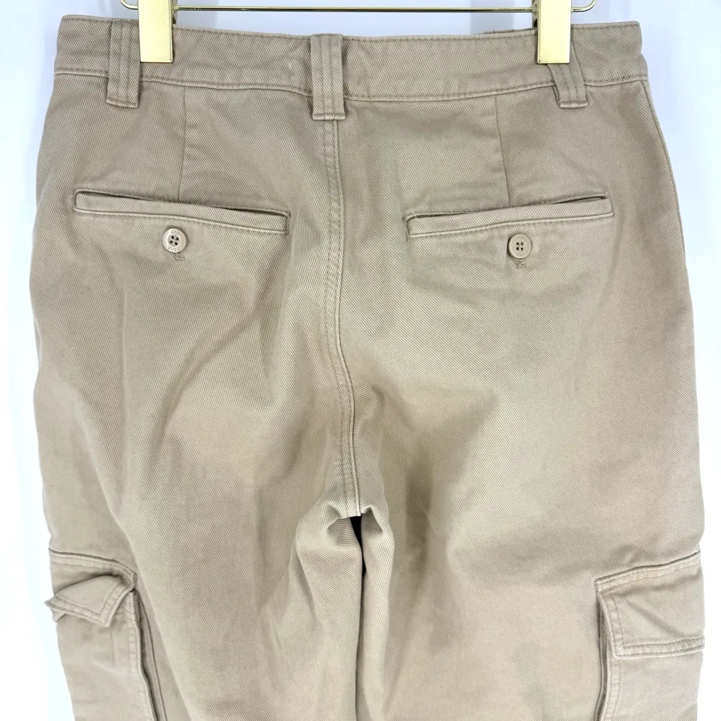 Tna Wide Leg Cargo Pants Tan Size 8 - Image 6