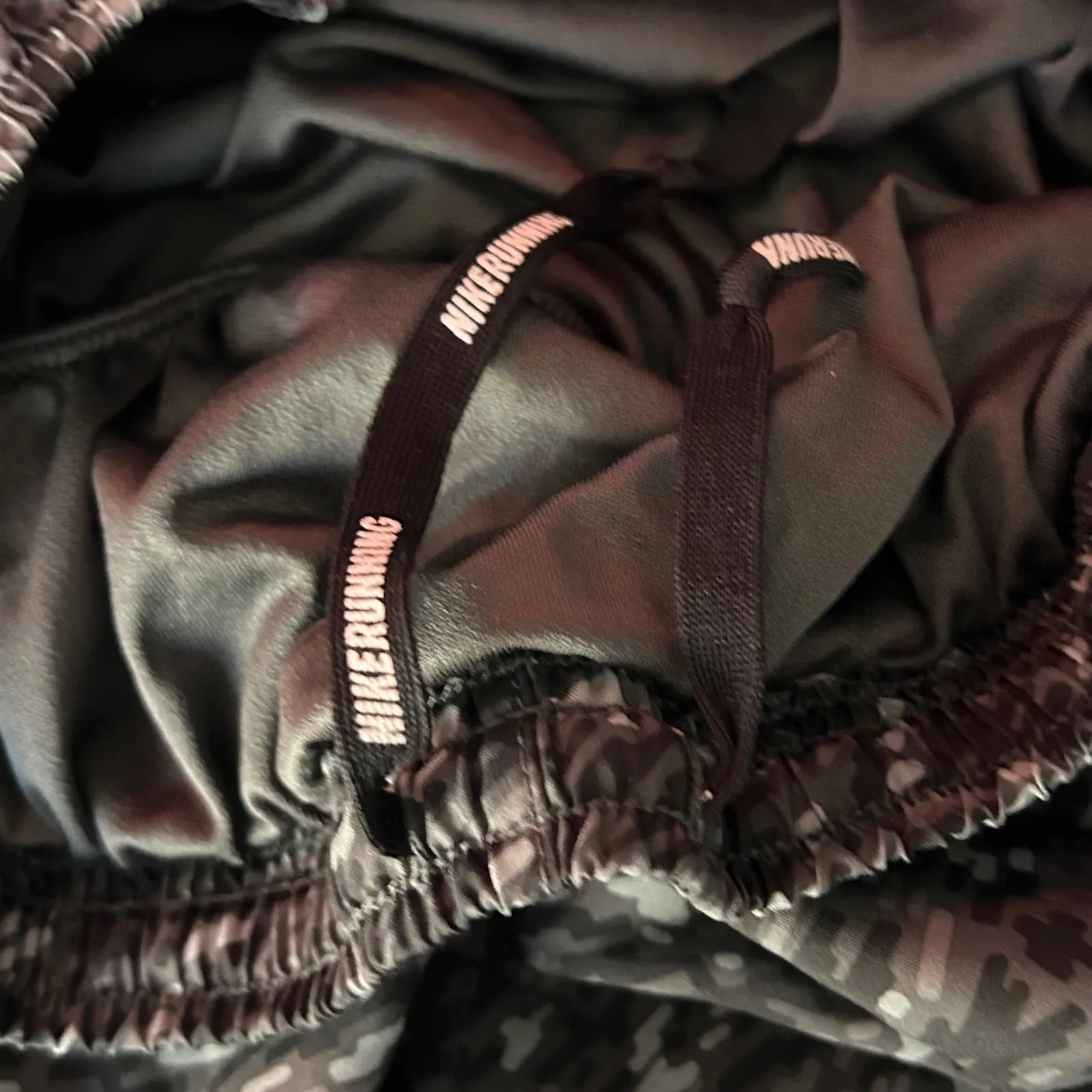 Nike Dri Fit Womens Running Shorts Black Grey Camo Athletic Gym Workout Size S - Image 6