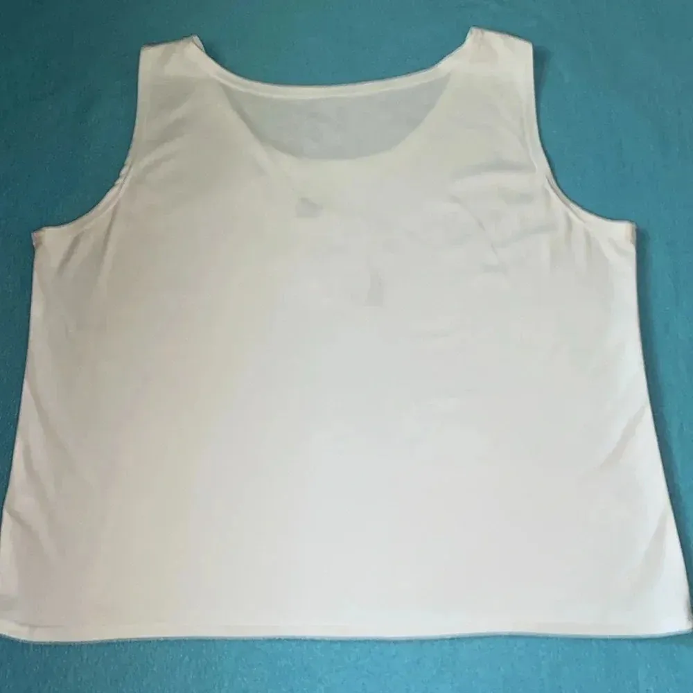 ALFRED DUNNER 2pc set floral collar button up top and embellished tank size 16 - Image 12