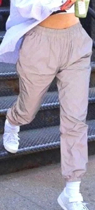 New Reflective Jogger Pants Gray Size M - Image 3