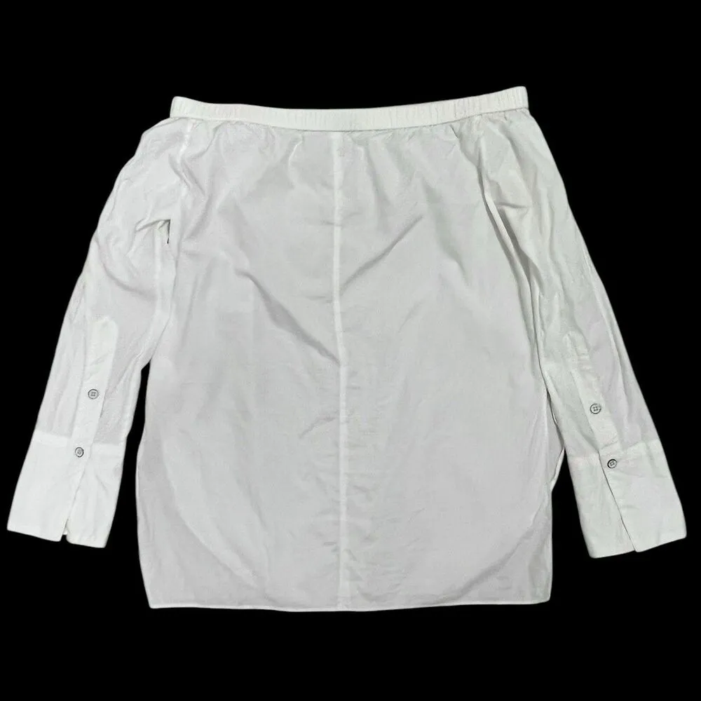 Rag & Bone Greta off shoulder Blouse Long Sleeve Top in White Women’s Size S - Image 7