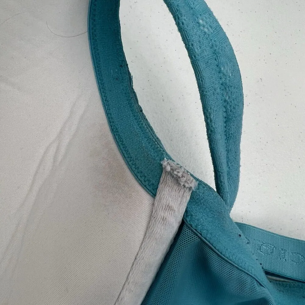 Cacique 44G Bra Boost Plunge Lined Padded Teal Lace Blend Underwired Women’s - Image 12