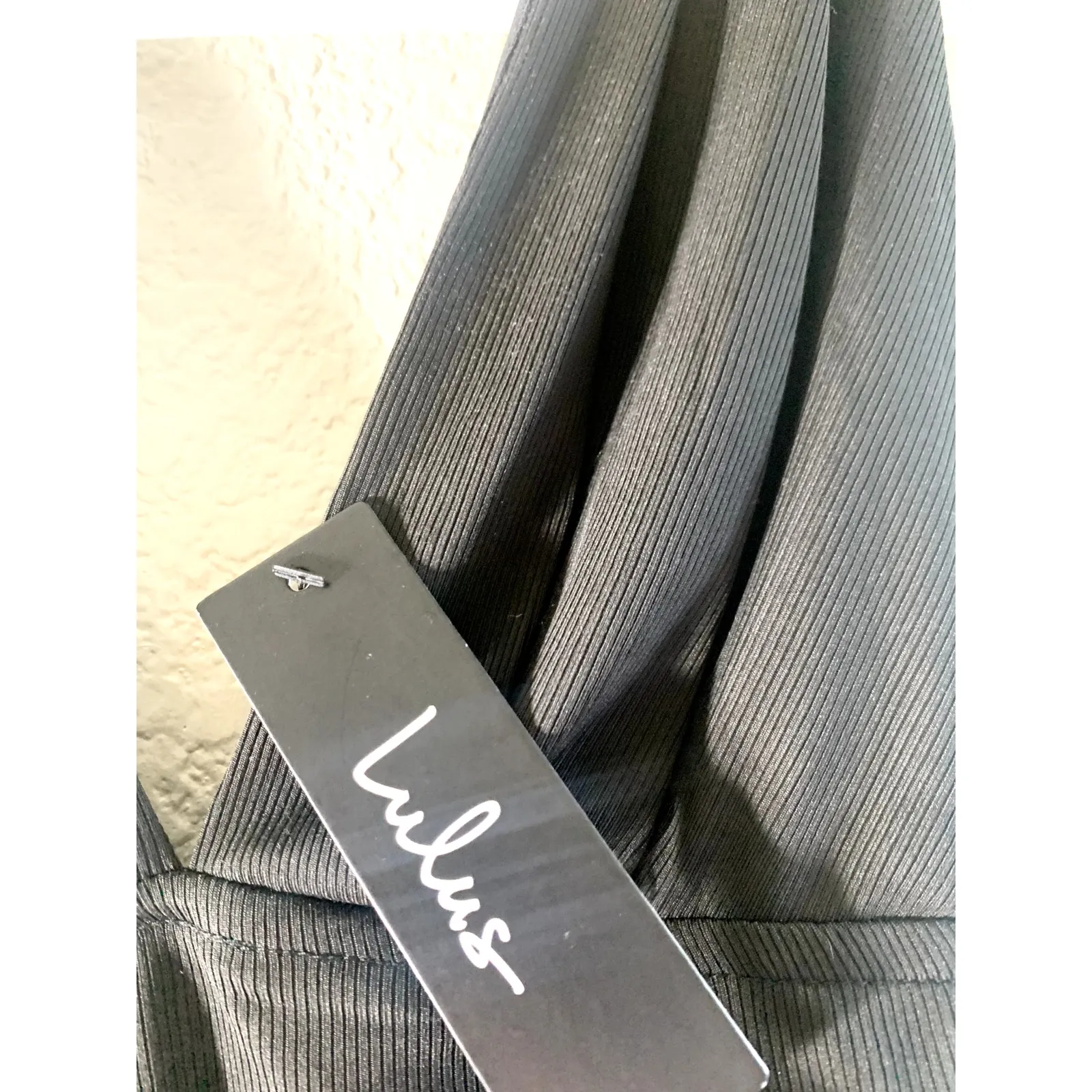 Lulus Deep Romance Black Ribbed Sleeveless Bodysuit XS NWT - Image 6