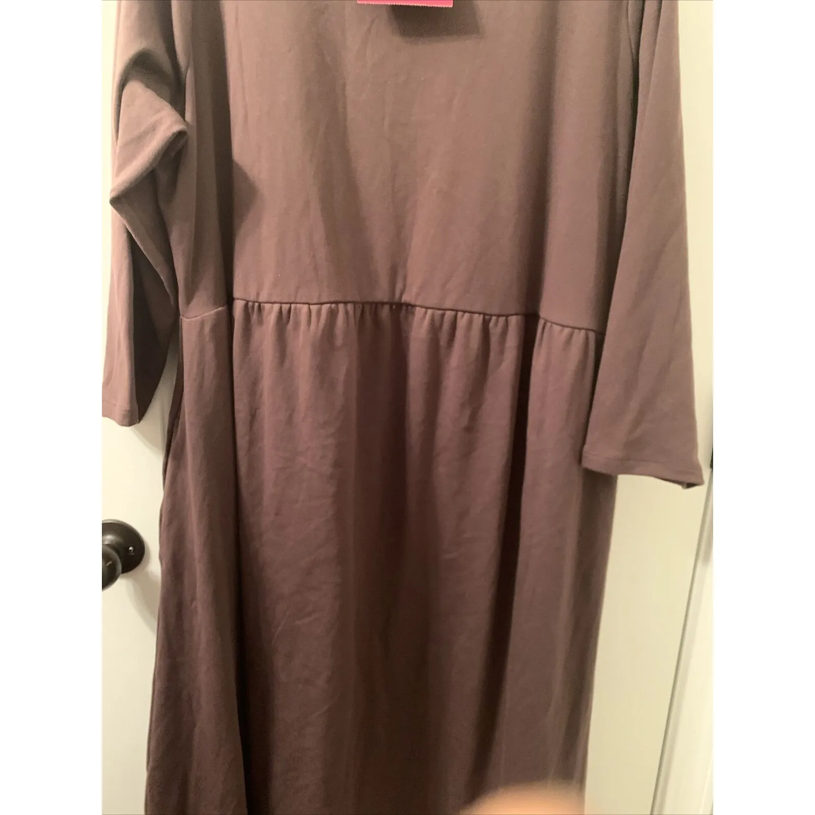 Isabel & Ingrid Maternity Women's Dress Brown Calf Length 3/4 Sleeve Choose Size Size undefined - Image 5