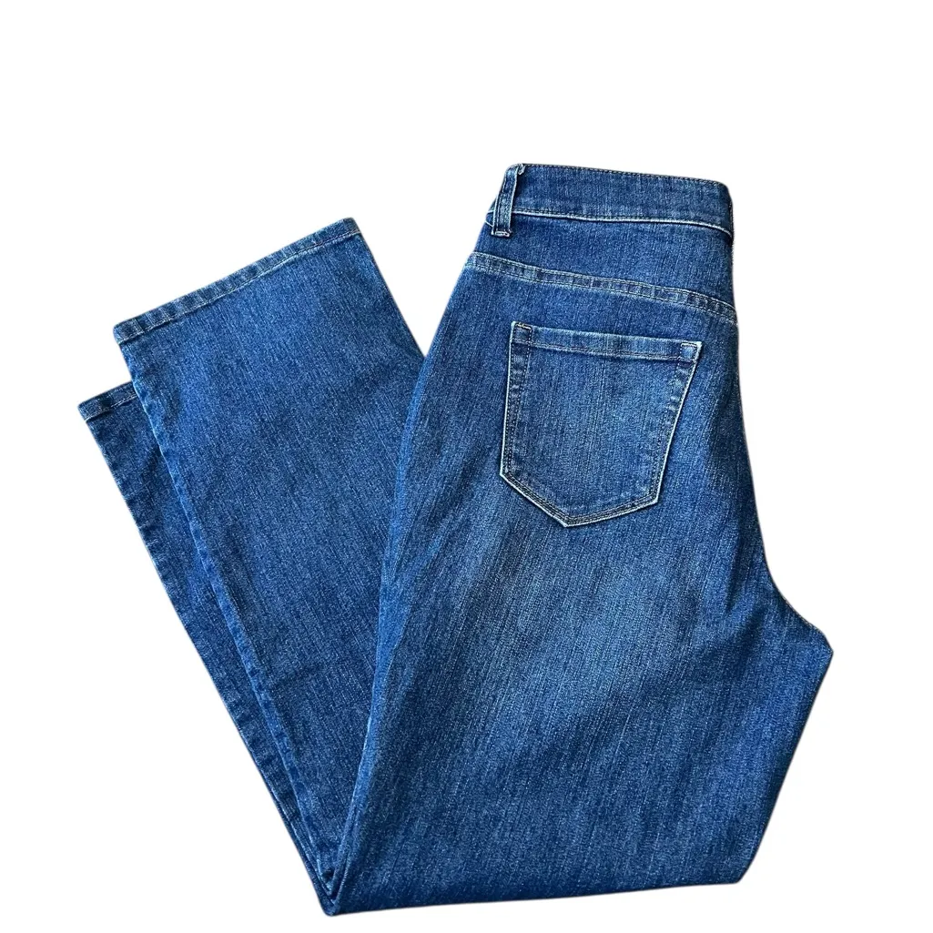 Christopher & Banks Straight Leg Blue Jeans - Image 4