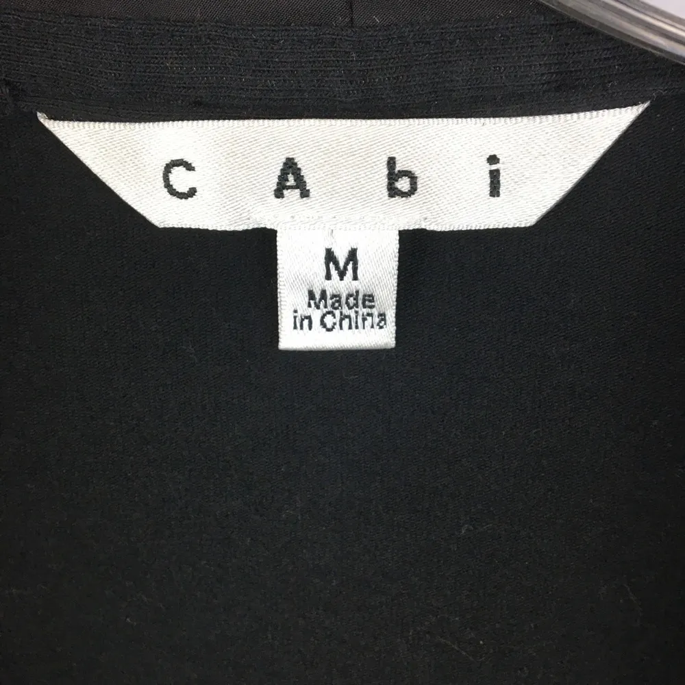 CAbi Black Cinema Taffeta Ruffle Neck Top M - Image 9