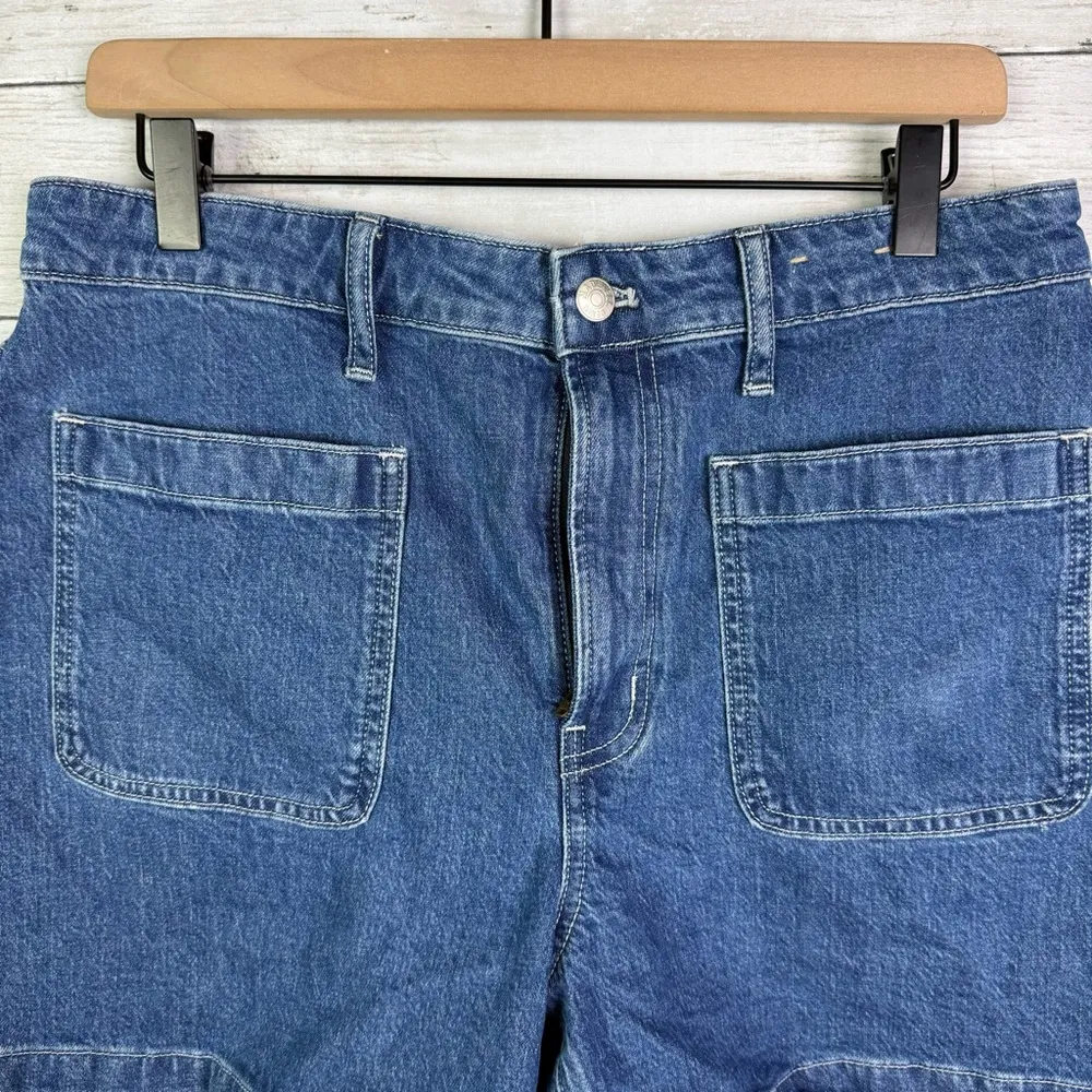 Madewell  Curvy High Rise Sailor Shorts Denim Size 30 - Image 5