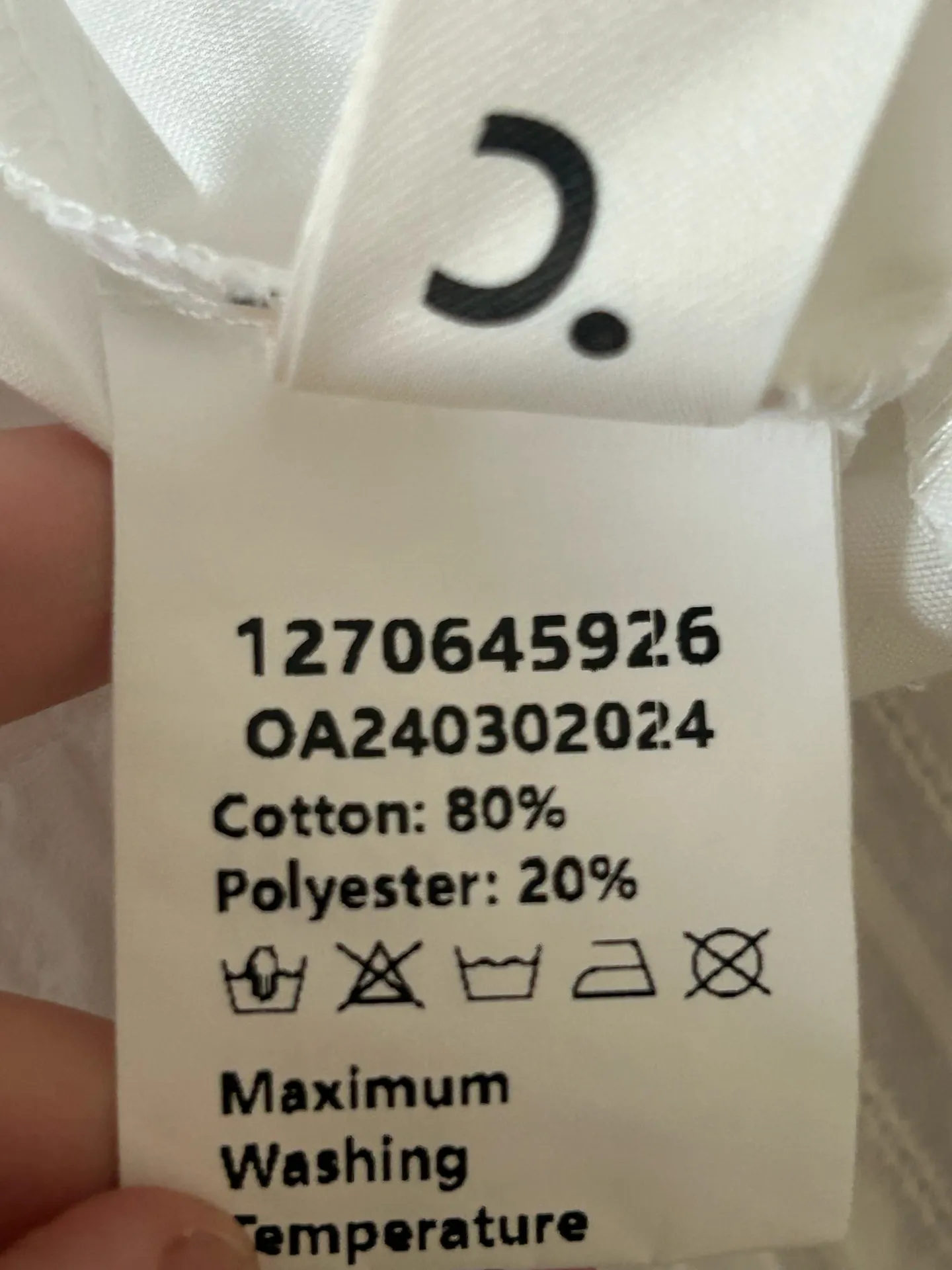 NWT COMMENSE blue and white Embroidered Semi - Image 8