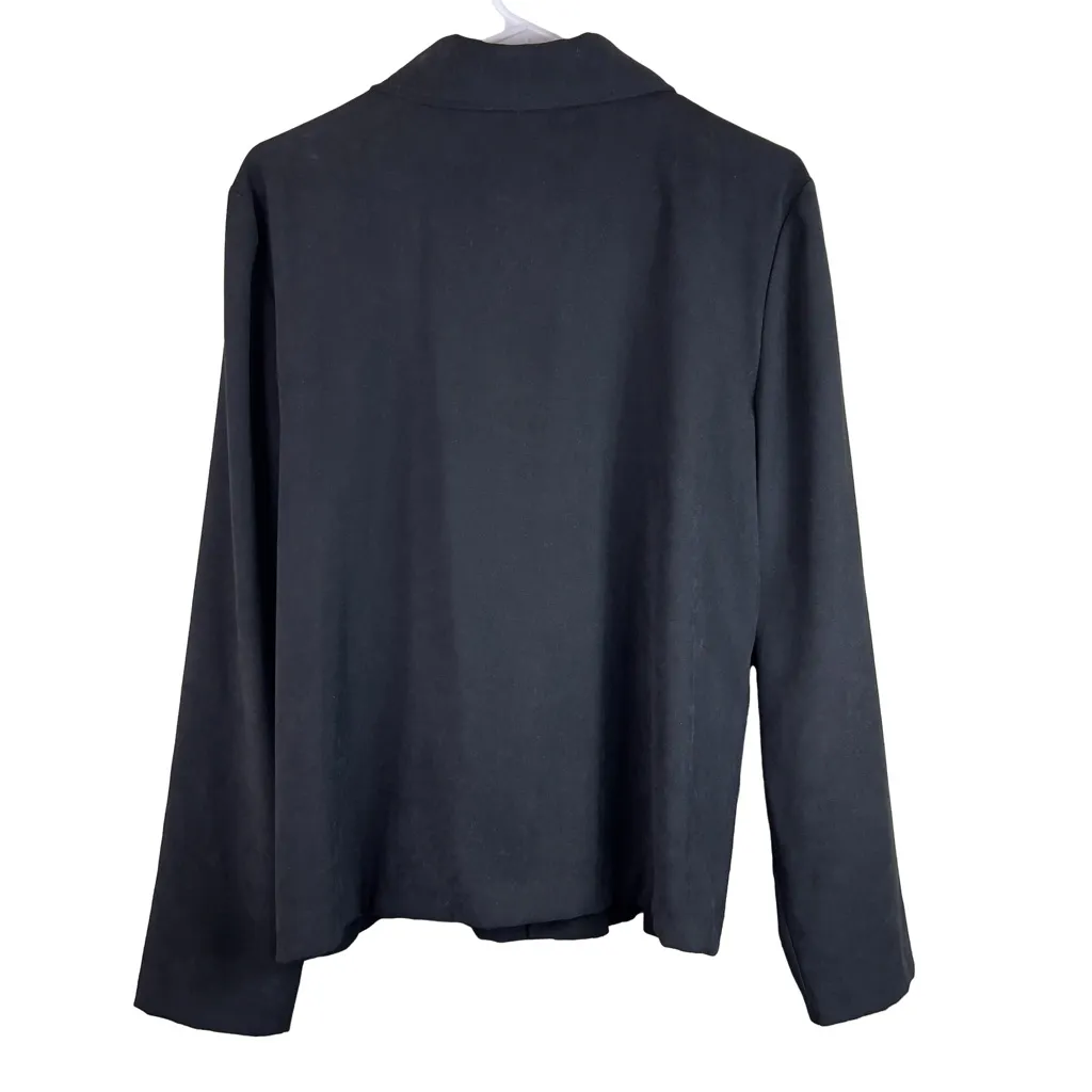 Briggs New York Vintage Black Small Button Front Moleskin Feel Shacket/J… - Image 2