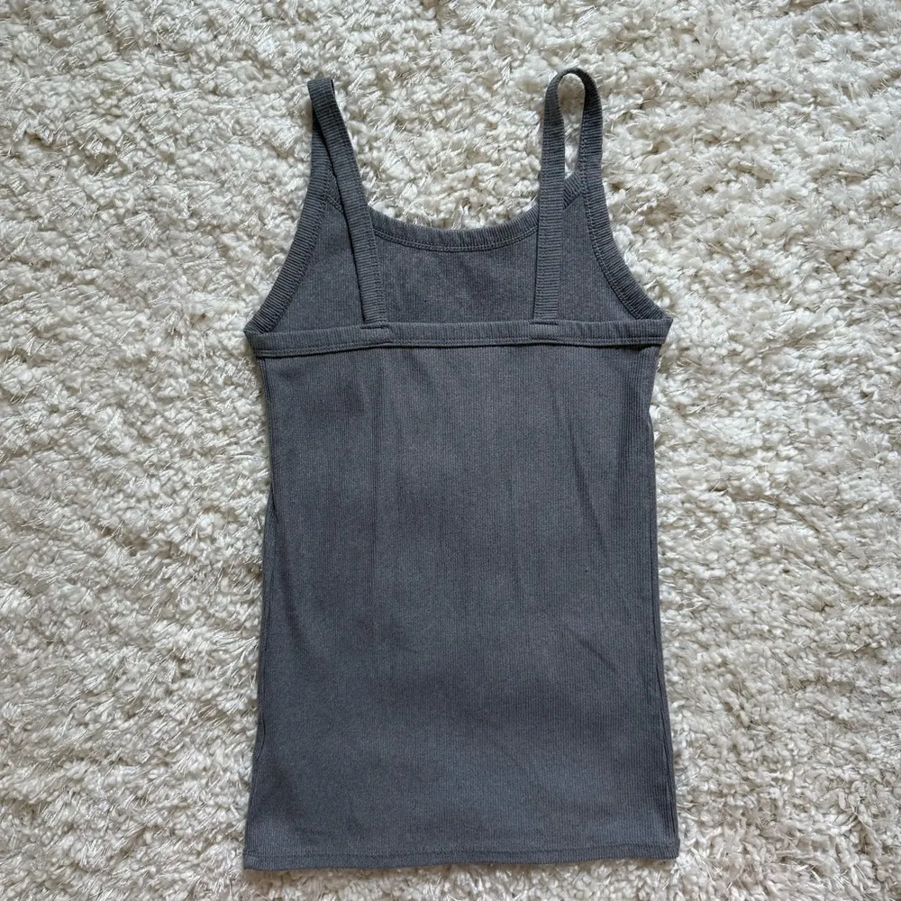 ribbed camisole tank top grey - Image 3