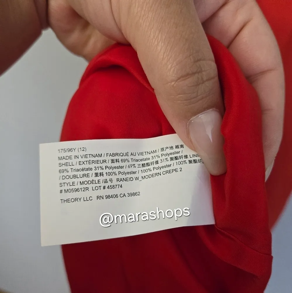 Theory Raneid W Crepe Sleeveless A-Line Dress in Crepe - Image 7