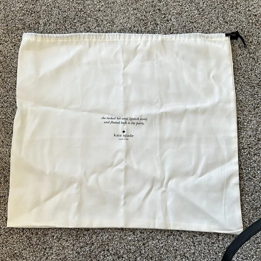 kate spade new york Laurel Way Leather Reiley Satchel, Black, Like New - Image 9