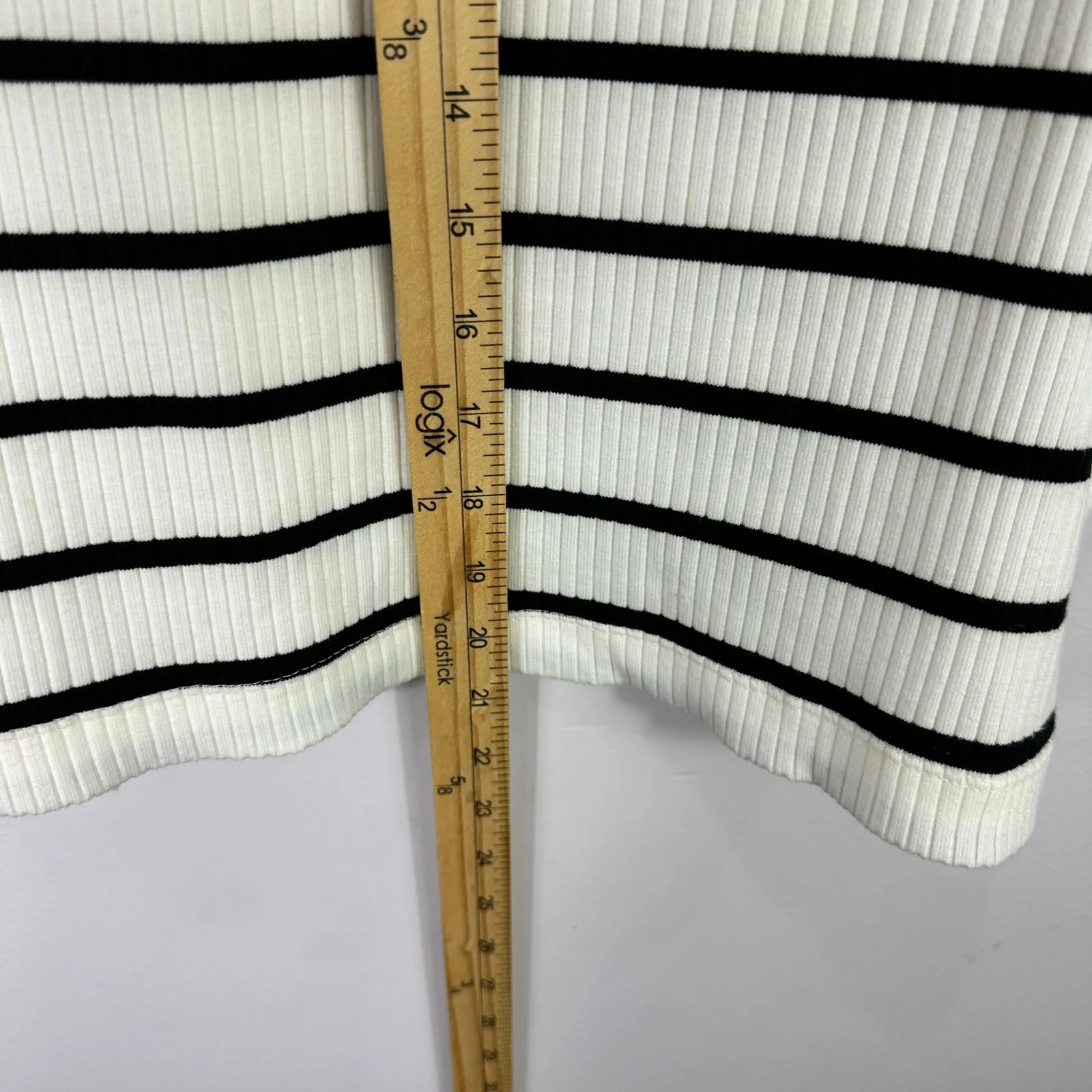 Old Navy Tank Top XL Stripe Ribbed Modern Minimalist Clean Girl Casual Basic - Image 5