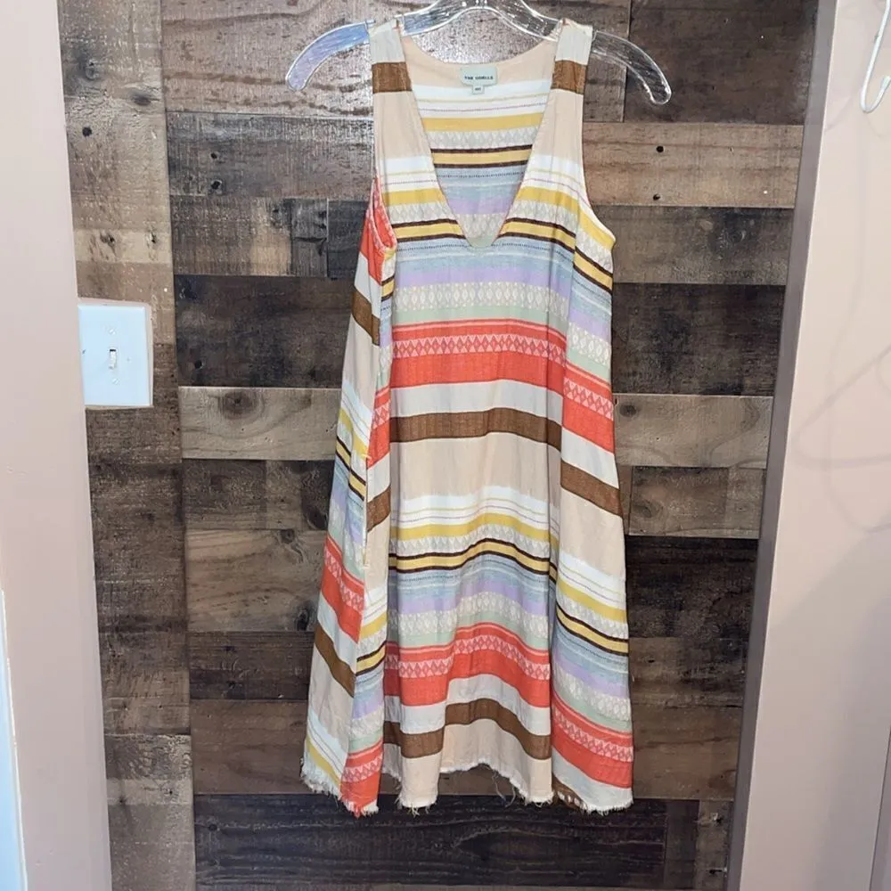 Anthropologie The Odells Cody Ethnic Yarn V Neck Dress - Image 4