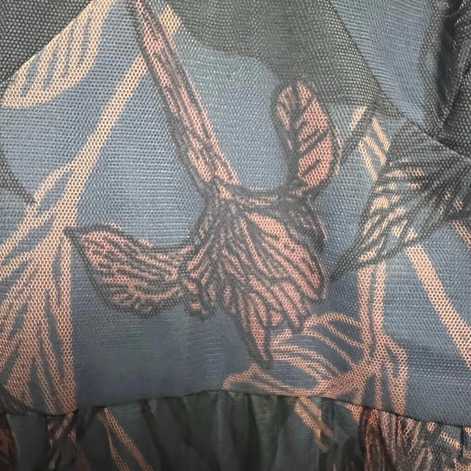 Hutch Freya Tulle Plisse Ruffle Gown Dress Size 20 V-Neck - Image 10