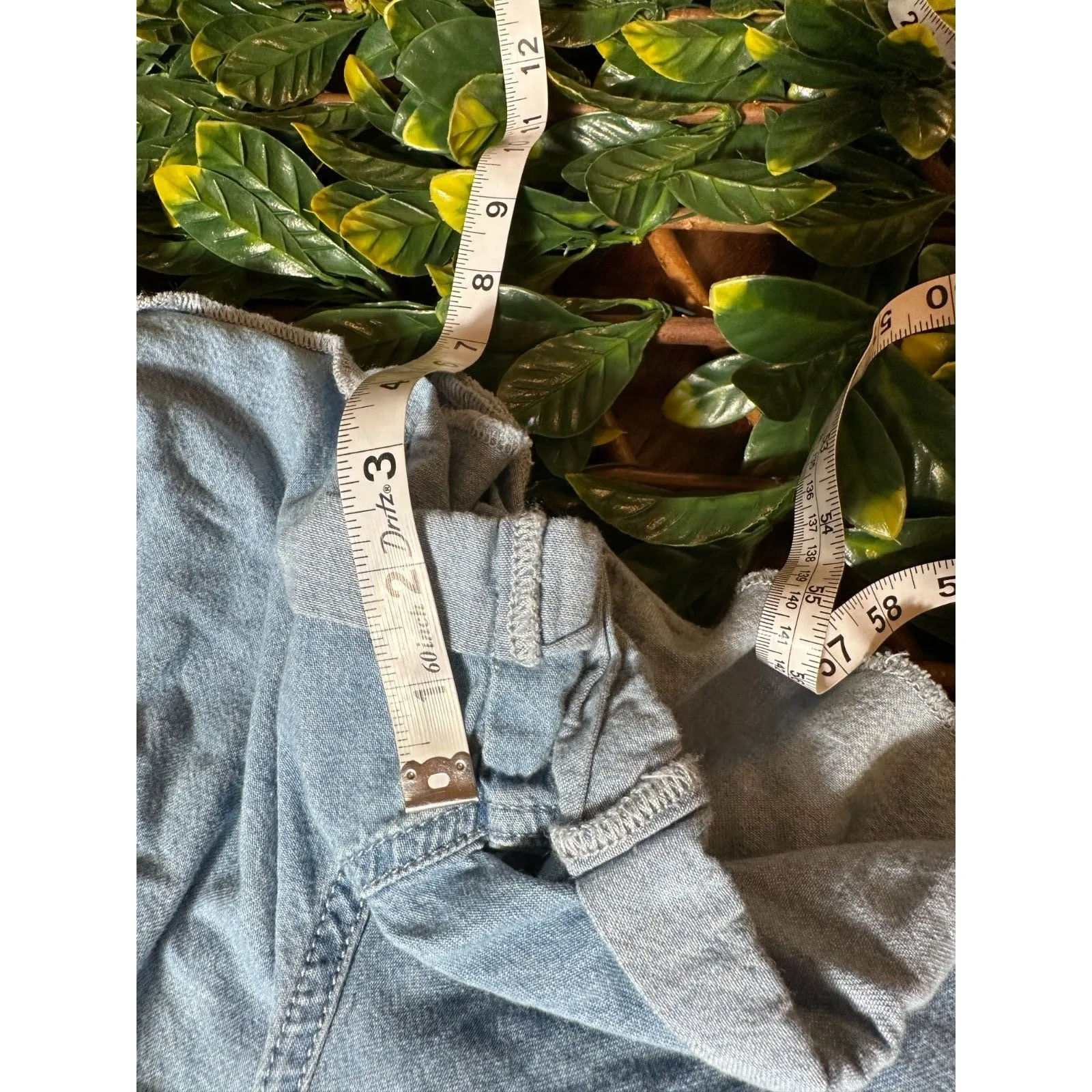 Gianni Bini Denim Longsleeve  Shortalls Size 8 - Image 6