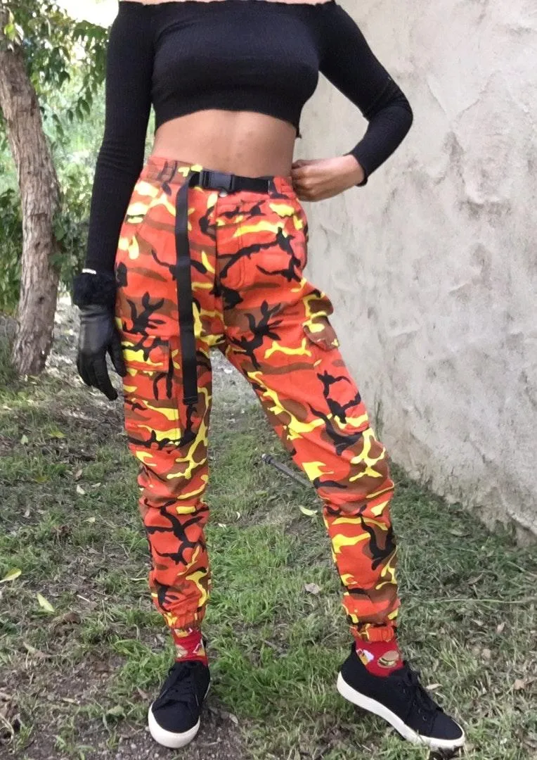 Nordstrom Orange Camo Joggers - Image 5