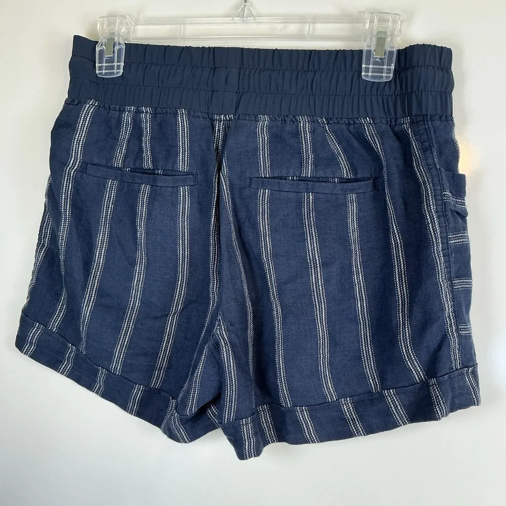 Athleta Navy Striped Cargo Shorts A0283 - Image 3