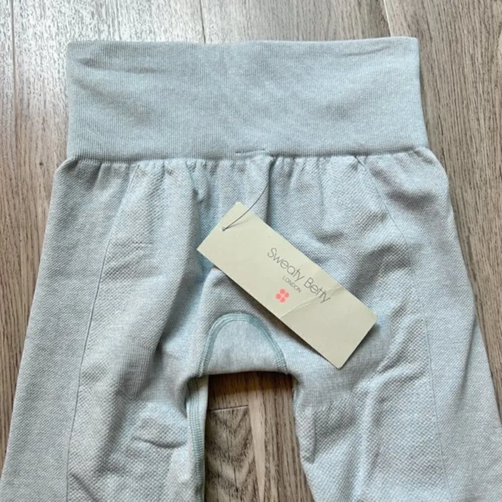 Sweaty Betty Athlete 7/8 Crop Seamless Workout Leggings in Smoked Blue Marl NWT - Image 5