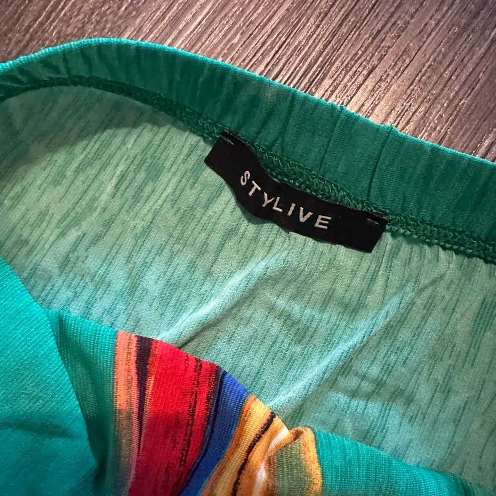 Strapless Patterned Jumpsuit - Image 2