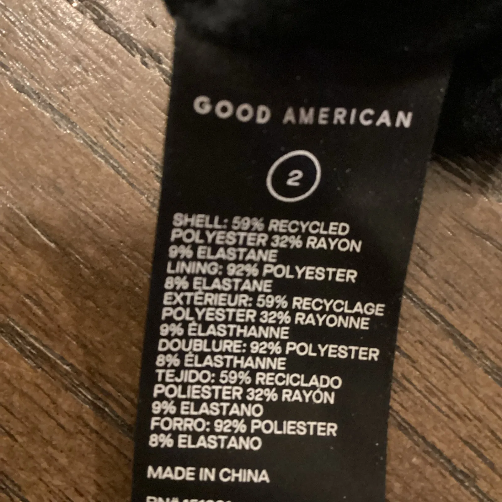 Good American U-Ring Long Sleeve Bodycon Midi Dress in black size 2 Medium - Image 10