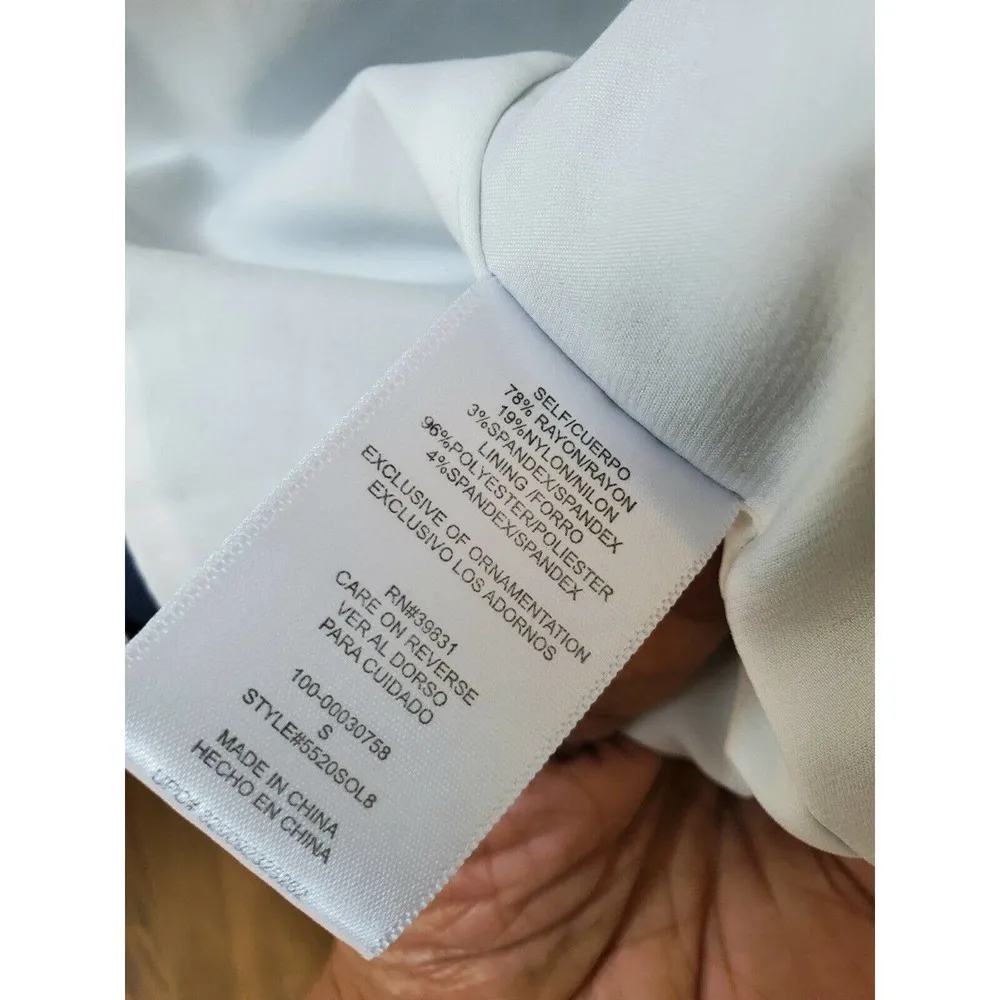 XOXO Blazer Blue Size Small Collared Suit Jacket - Image 11