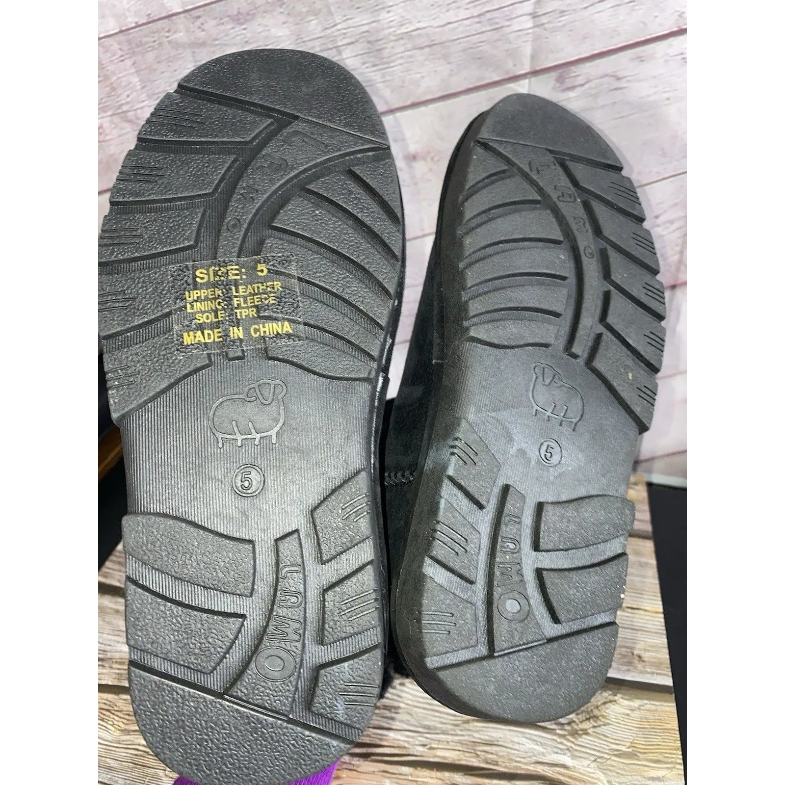 LAMO Suede & Faux Fur Shearling Black Ankle Boots Women's Size5 Brand NWOT Size 5 - Image 8