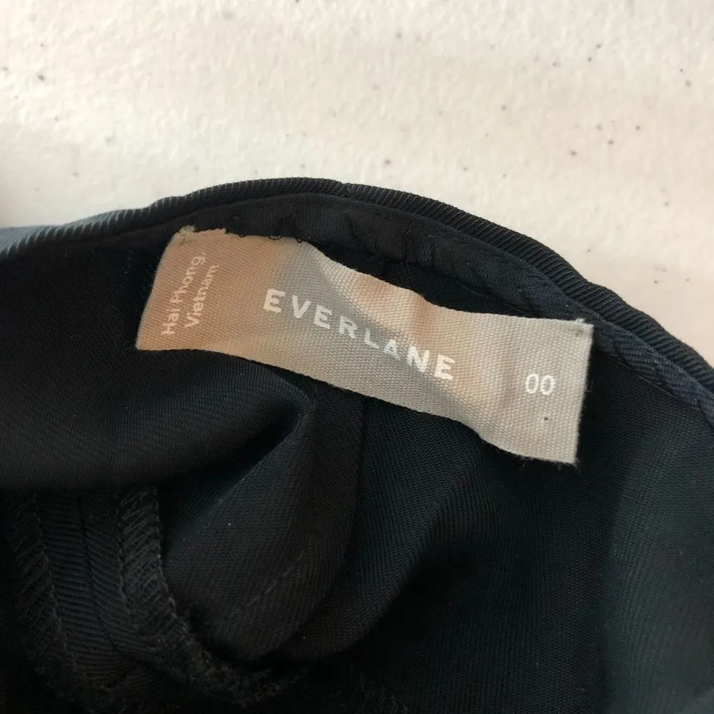 Everlane The Japanese GoWeave Cross-Back Slip Dress Black Sleeveless 00 - Image 7