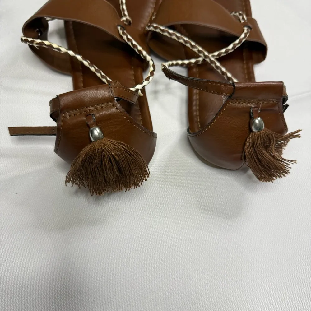 Maurices Brown Sandals with Beaded Straps - Image 3