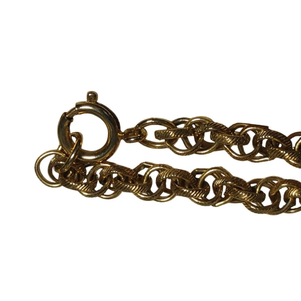 Cloisonné Dragon Pendant Necklace Long 30 Vintage Gold Tone Chain Orange Tassel - Image 12