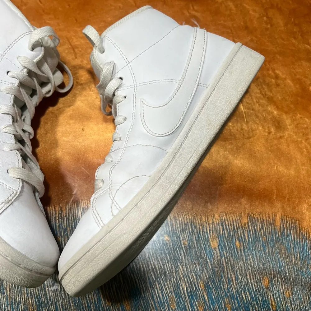 Nike Court Royale 2 Mid Triple White lace up sneakers size 8.5 - Image 6