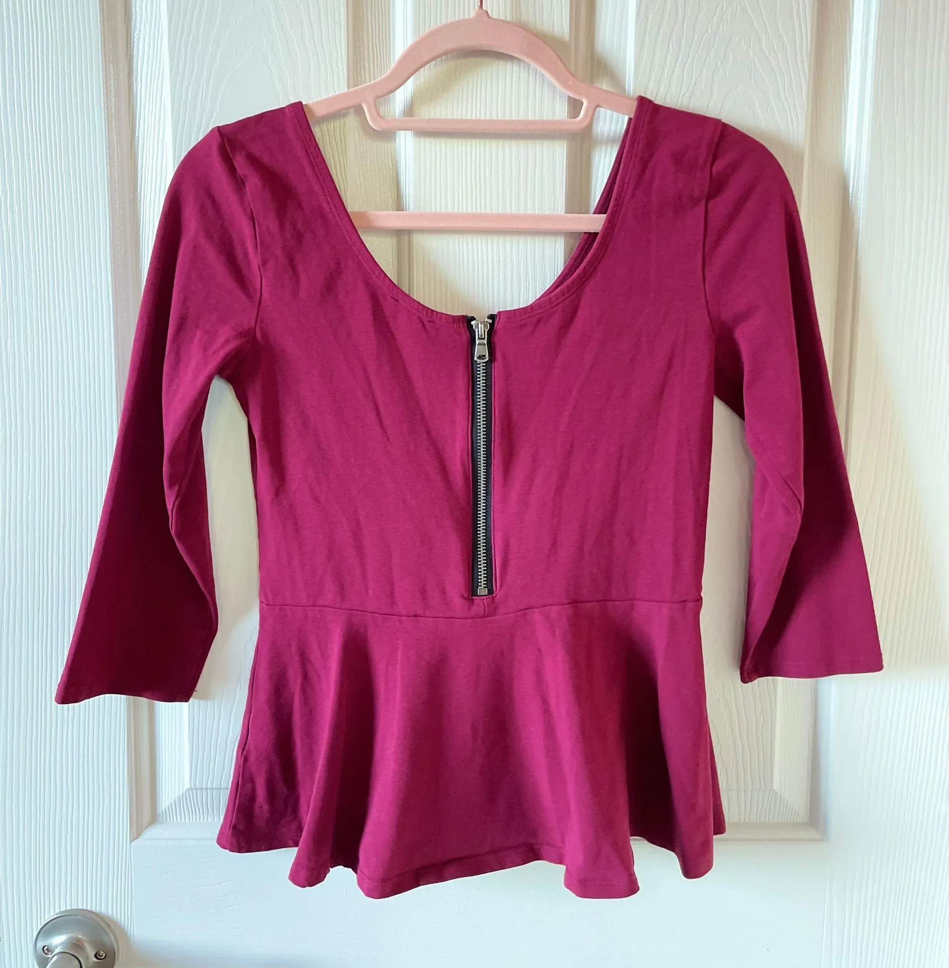 Peplum Scoopneck Top - Image 2