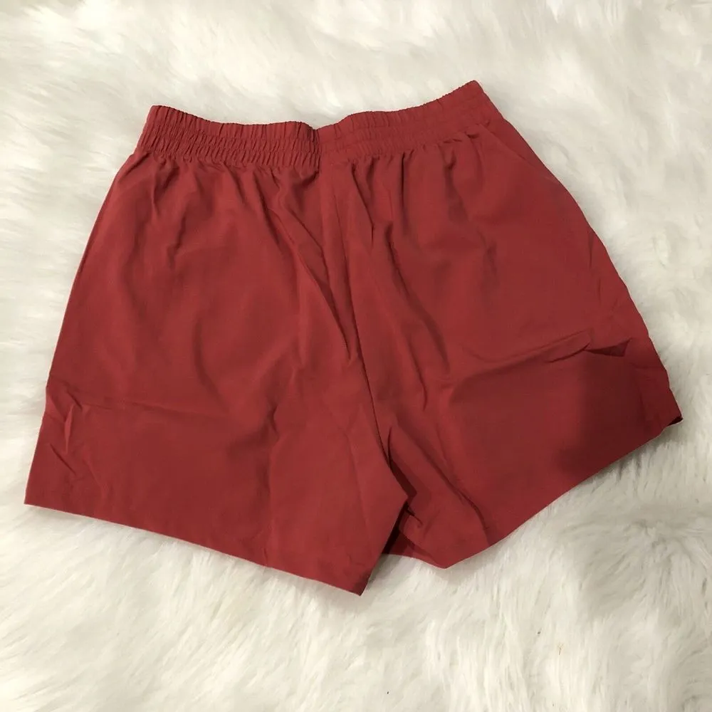 New‎ Gymshark Women's Woven Pocket High Waisted Short MG7 Sundried Red Small - Image 6
