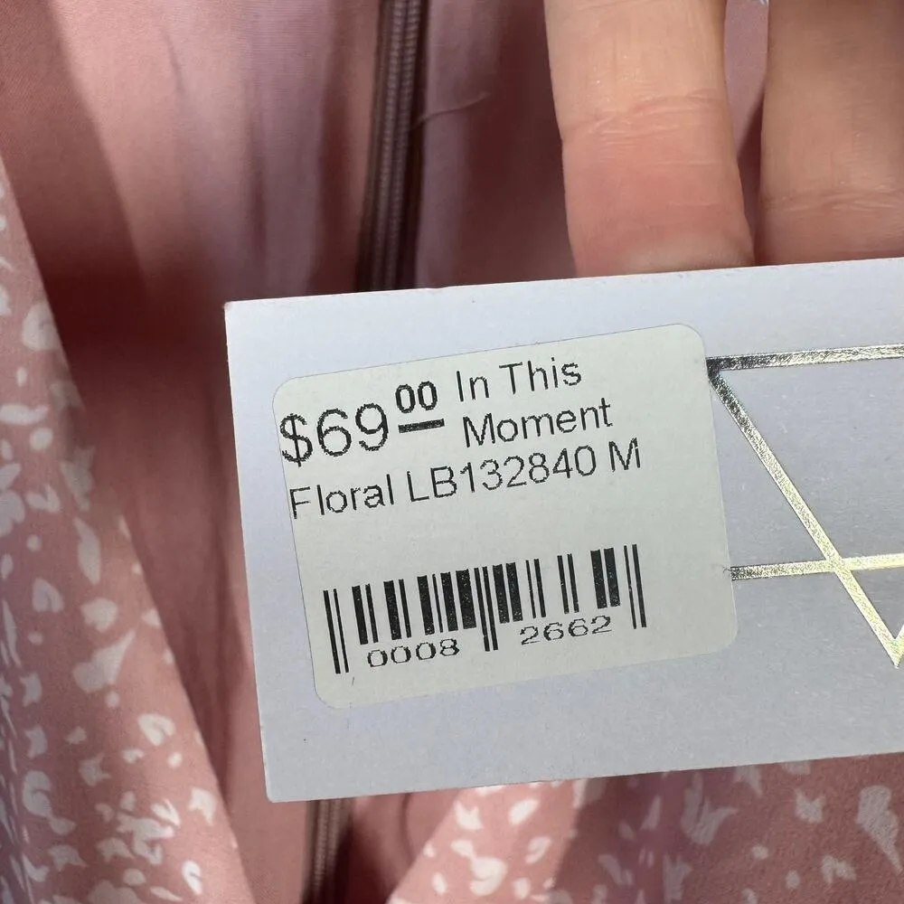 Sage The Label Dress Women M Pink Cream Sheer Flutter Short Sleeve Party Cottage - Image 6