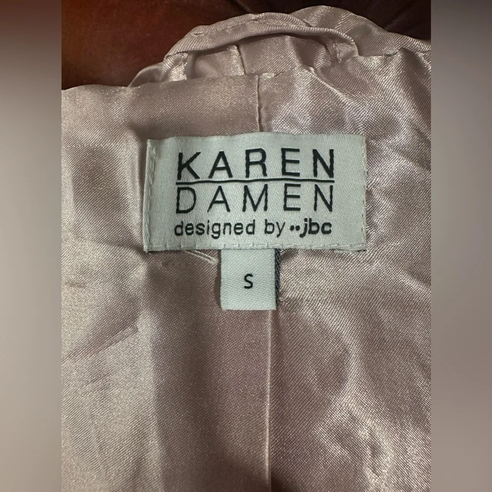 Karen Deman Faux Sherpa Bomber Jacket Hoodie Pink Size S - Image 6