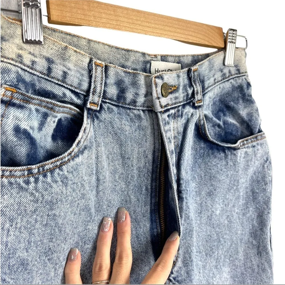 Vintage Hunt Club 12" Super High Waisted Acid Wash Mom Jeans Size 9 100% Cotton - Image 5