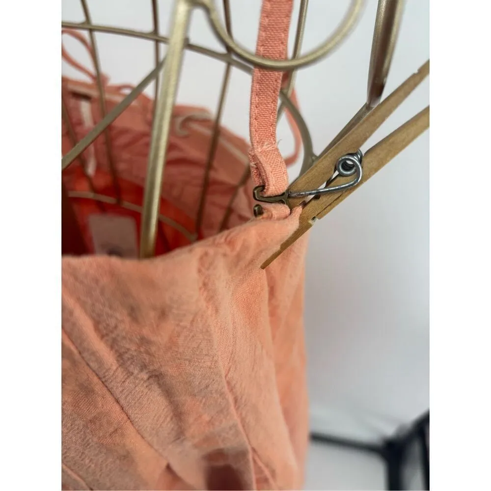 Free People NWT All For Sun Maxi Dress Coral Pink Women’s Size Small Pockets - Image 8