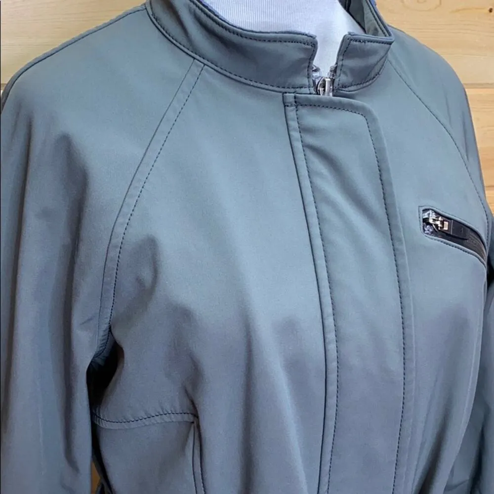 Athleta Missoula Taupe Belted Trench Coat Jacket - Image 2