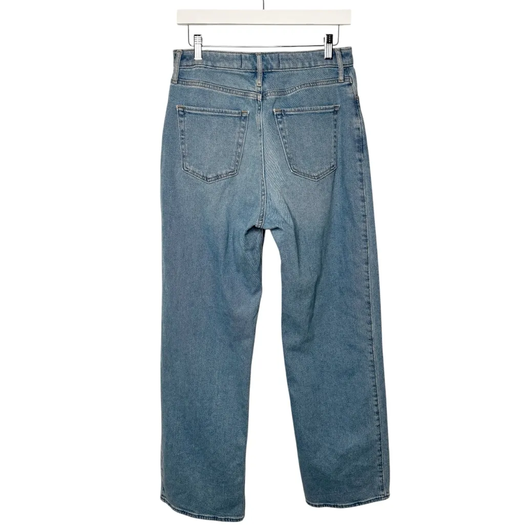 ABERCROMBIE AND FITCH HIGH RISE MOM JEANS WIDE LEG SZ 8 - Image 2