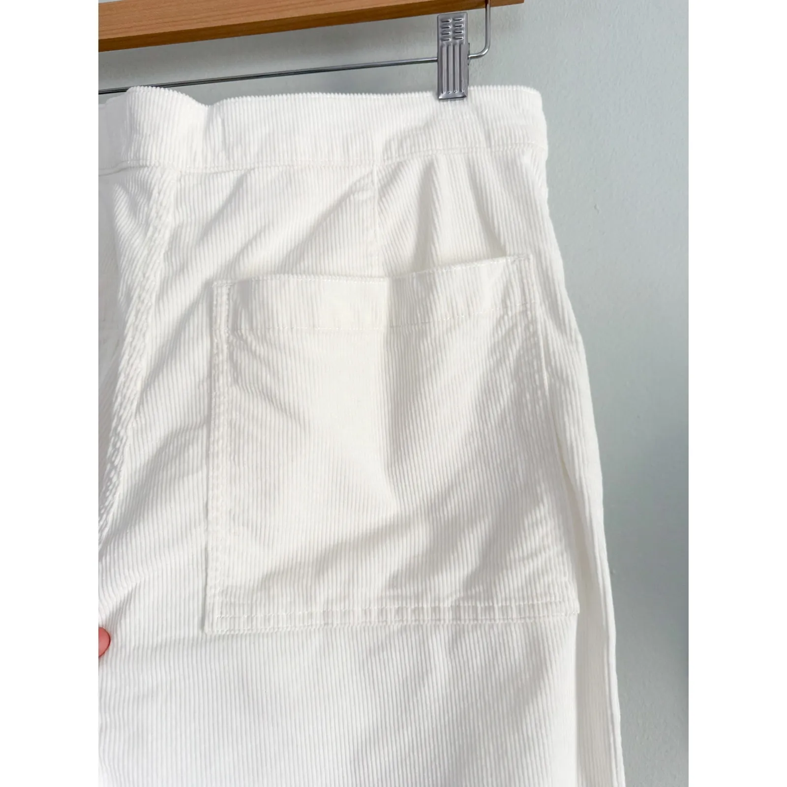 Madewell | Emmett Wide-Leg Pant Corduroy Welt Pocket winter white | Sz 31 - Image 8