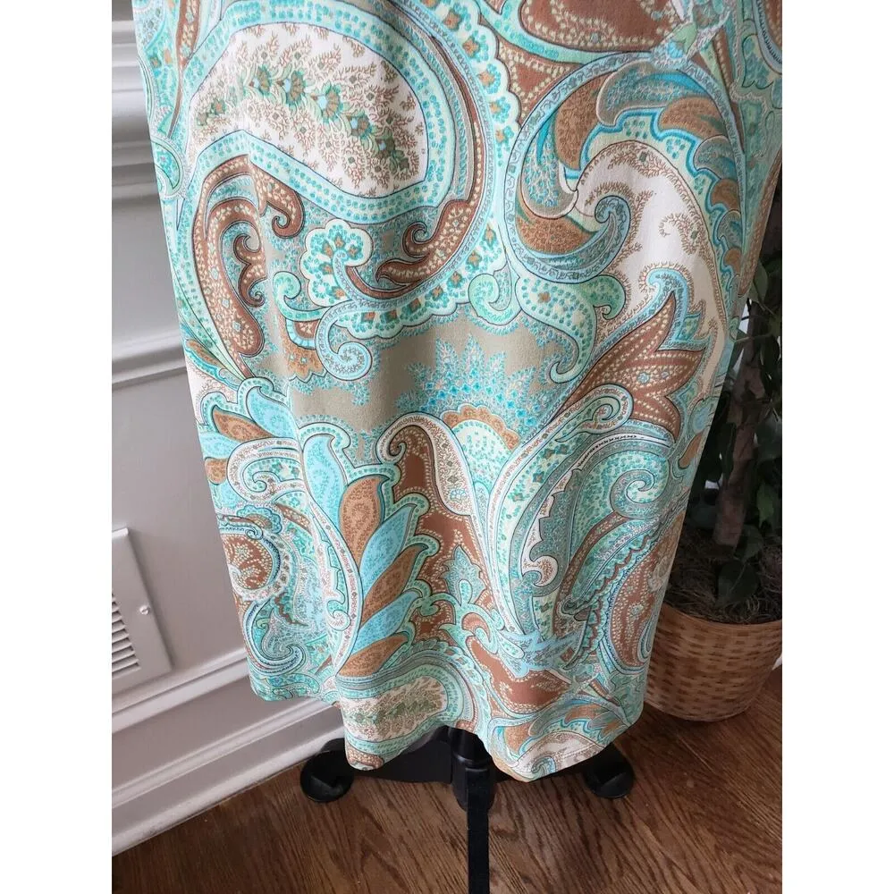 Merona Women's Multicolor Polyester V-Neck Sleeveless Knee Length Dress Medium - Image 4