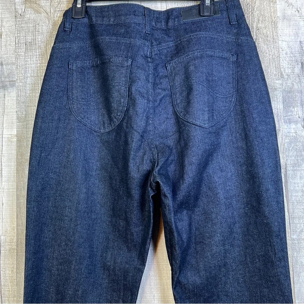 Lee Body Optix + Cushnie Size 31/12 Cropped Straight Leg Dark Wash Denim… - Image 4