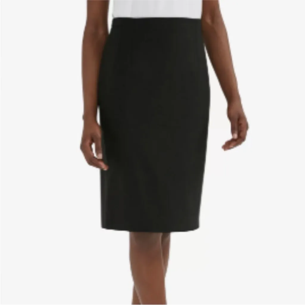 MM LAFLEUR Black Careerwear Quiet Luxury Chic Office Pencil Skirt Size 6 - Image 4