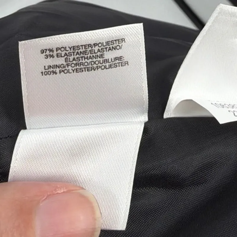 Black Label Evan Picone A-line Dress Sz 6 Black Minimalist Corpcore LBD Preppy - Image 13