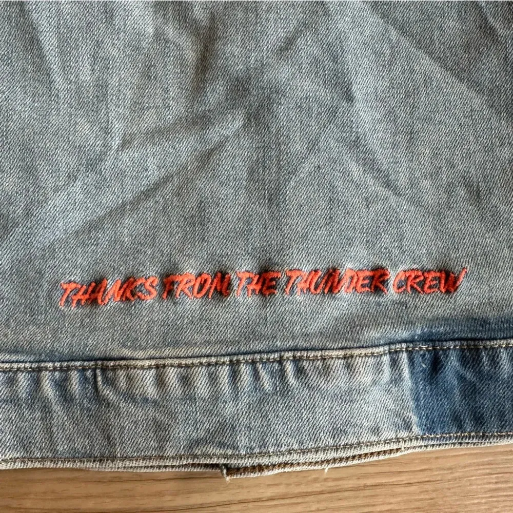 Mother Superior ‘THE DRIFTER' Light Wash Denim Vest fast as a mother size medium - Image 10